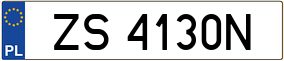 Trailer License Plate